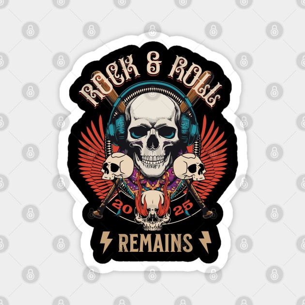 Rock & Roll Remains Magnet by Urbanprint