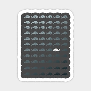 School of Roman fishes Magnet