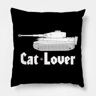 I'm a cat lover! Steel cats... Tiger I Tank Pillow