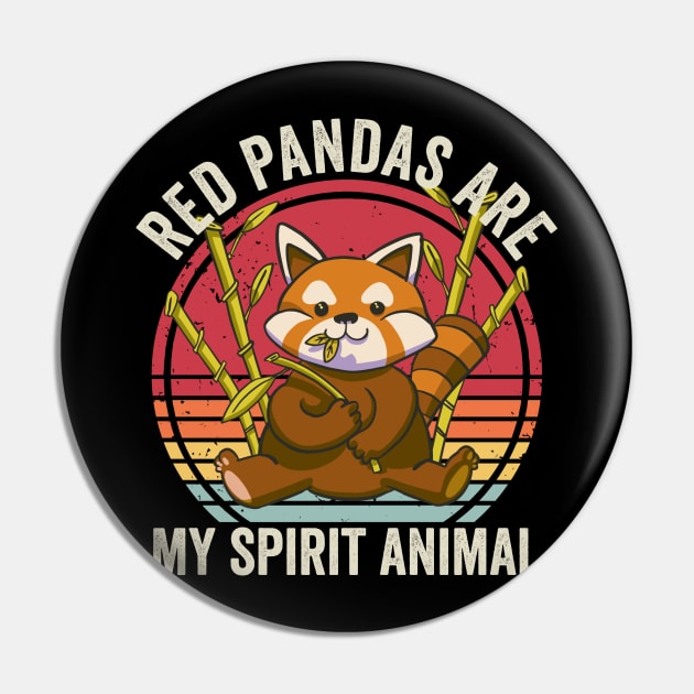 Red Panda Is My Spirit Animal Pin by Visual Vibes