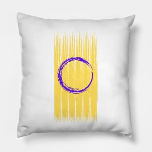 Pride Collection - Intersex Pride Flag (Paint Streak/Vertical) Pillow