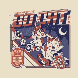 Midnight Race On Your Roof by Tobe Fonseca T-Shirt