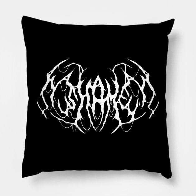 SHAME logo Pillow by ghaarta