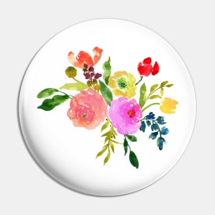 Floral Watercolor, Renunculus Pin