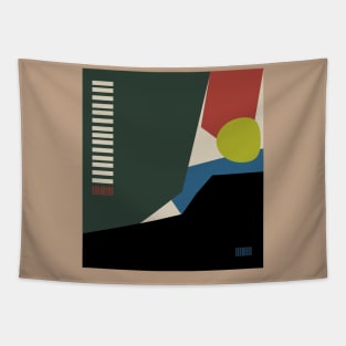 Modern Geometric Composition Tapestry