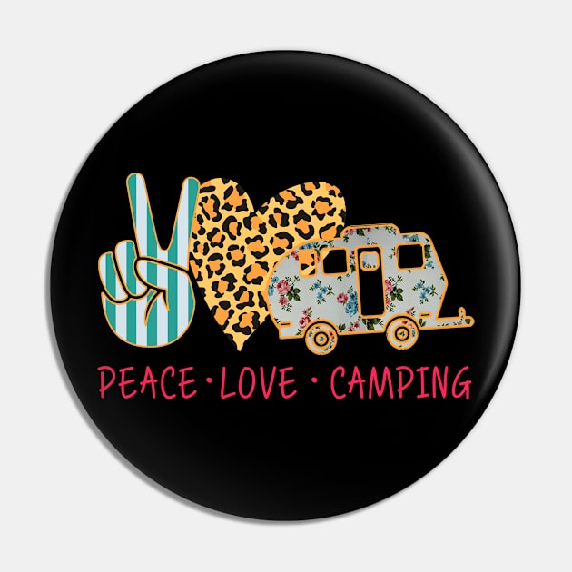 Peace Love Camping Pin by ROMANSAVINRST