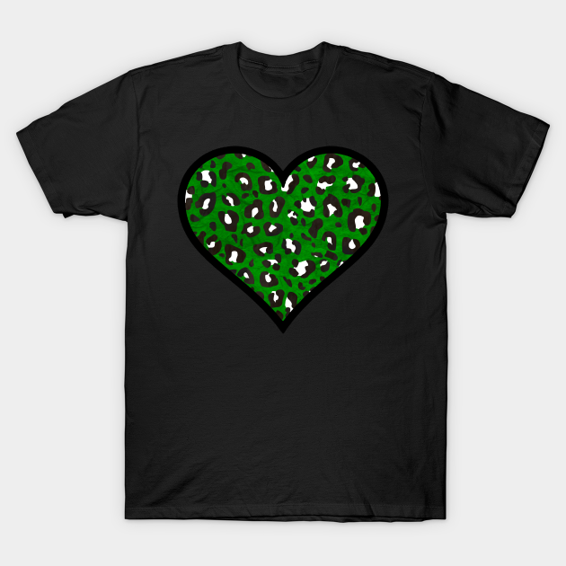 dark green leopard print shirt