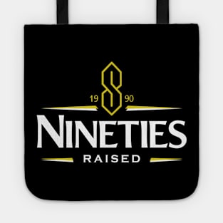 90s raised- beer label parody Tote