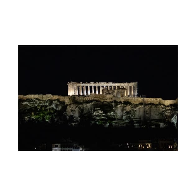 Parthenon at night by HazelWright