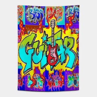 Rock Metal Guitar 1 Tapestry