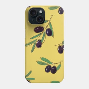 Olives branches pattern Phone Case