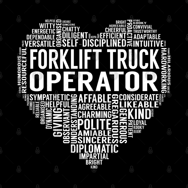 Forklift Truck Operator Heart by LotusTee