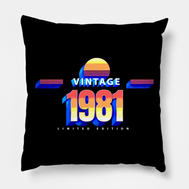 1981 Limited Edition Pillow by Mollie