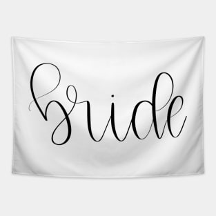 Script Bride Lettered Gift for the Bride to Be Tapestry