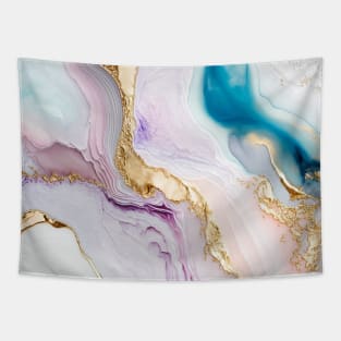 Pastel Abstract Watercolor Alcohol Ink Tapestry