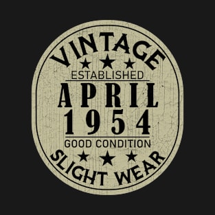 Vintage Established April 1954 - Good Condition Slight Wear T-Shirt