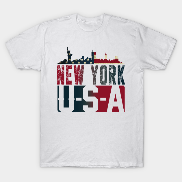 New York city Skyline - New York City - T-Shirt | TeePublic
