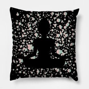 Meditation Splat Effect Pillow