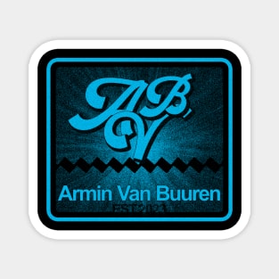 Armin Van Buuren - AVB aesthetic turquoise blue color Magnet