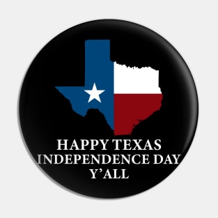 Texas Independence day Pin