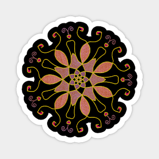 Coral Mandala Magnet