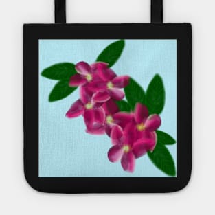 Frangipani flower pattern Tote