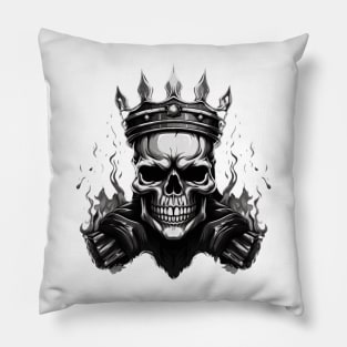 Barbells with Skull with crown Pillow