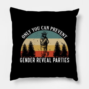 Prevent Gender Reveal Parties Vintage Pillow