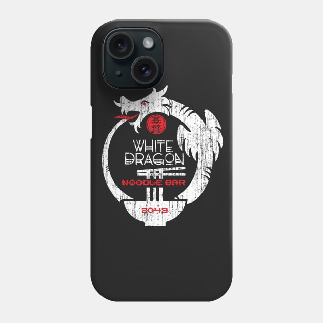 White Dragon Noodle bar Phone Case by silvercloud