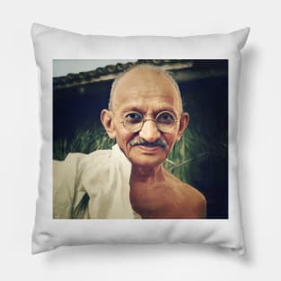 Mahatma Gandhi In colour Pillow