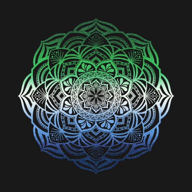 Gay Male Pride Mandala by JustGottaDraw