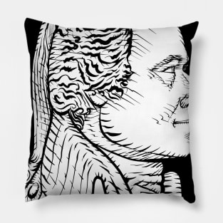 ALEXANDER HAMILTON ink portrait Pillow