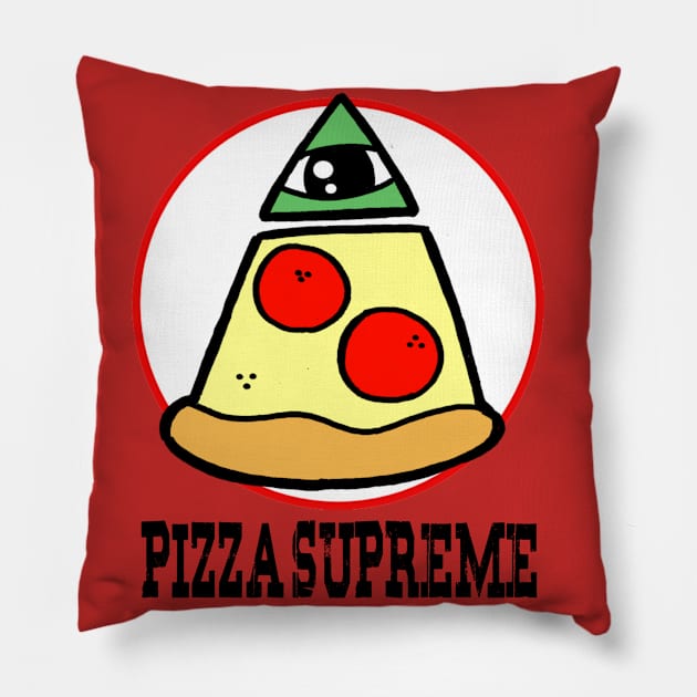 Pizza Supreme Pillow by Jason DeWitt