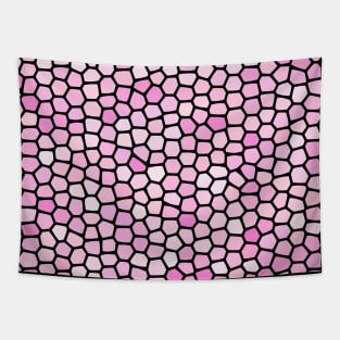 Painted Glass Of Soft and Bright Pink Colors Tapestry