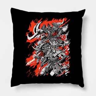 Samurai warriors art Pillow