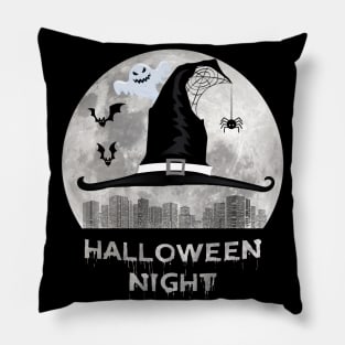 Witch Hat for Halloween Night I Pillow