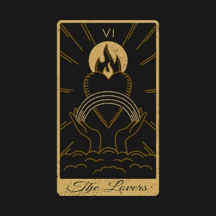 Tarot Card - The Lovers - Occult Gothic Halloween T-Shirt