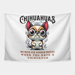 Angry Chihuahua Funny Tapestry