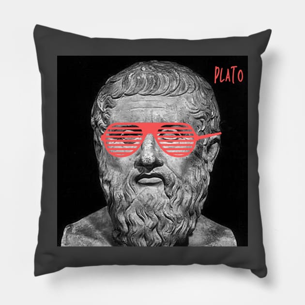 PLATO - swag version Pillow by PHILOSOPHY SWAGS