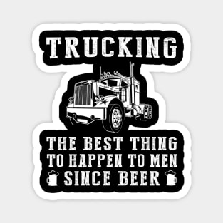 Hauling Laughter: 'Truck - Better Than Beer & Wine' Funny T-Shirt Magnet