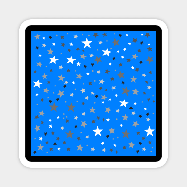 Stars In A Sea of Azure Blue Magnet by Neil Feigeles