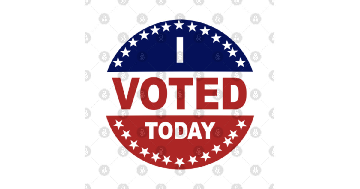 i voted today I Voted Today Sticker TeePublic