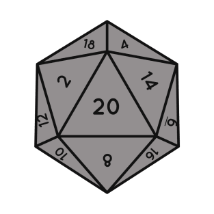 D20 Die T-Shirt