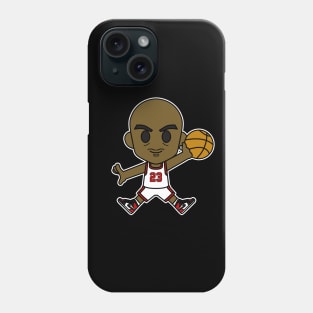 Chibi Michael Jordan Jump White Phone Case