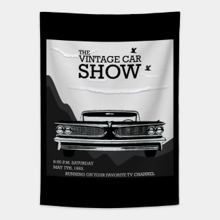 The Vintage Car Show Poster Tapestry