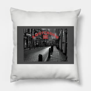 Amsterdam in Black and White Pillow