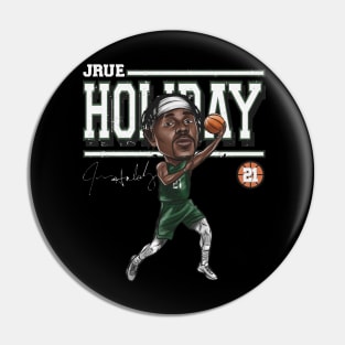 Jrue Holiday Milwaukee Cartoon Pin