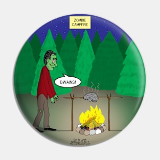 Zombie Campfire Pin