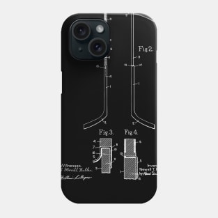 Hockey Stick Vintage Patent Drawing Funny Novelty Phone Case