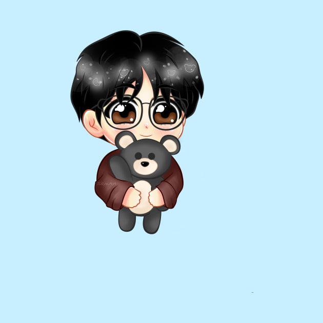 BTS Taehyung Winter Bear Chibi by SkmArtShop